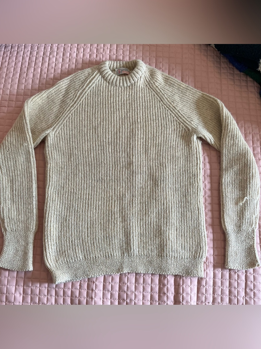 Vintage British Wool Sweater - sz L/ XL